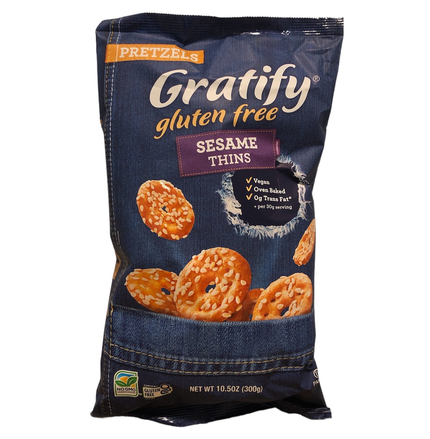 Pretzels Gluten Free Sesame Thins