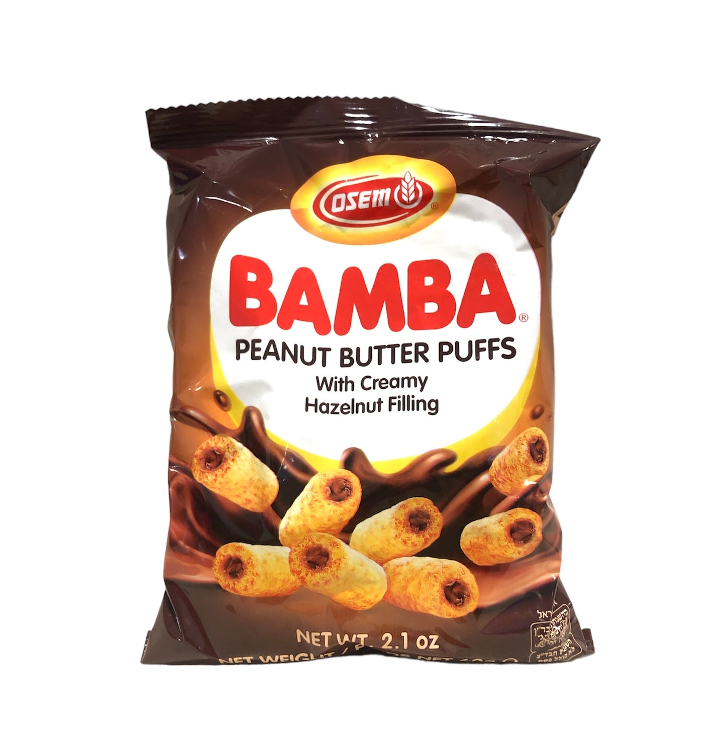 Bamba Peanut Snacks Hazelnut Filling 60g